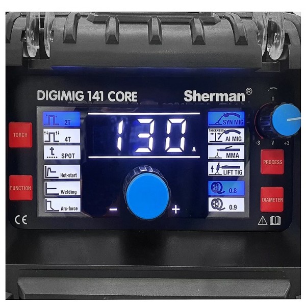 Sinerginis inverterinis suvirinimo pusautomatis DIGIMIG 141 CORE (suvirinimui be dujų)